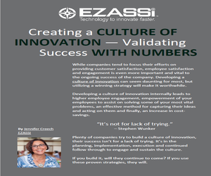 Creating a Culture of Innovation — Validating Success with Numbers