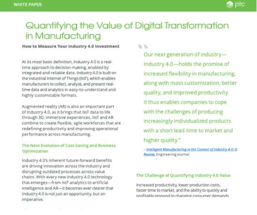 Quantifying the Value of Digital Transformation in Manufacturing
