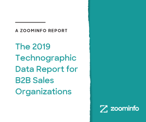 The 2019 Technographic Data Report for B2B Sales Organizations